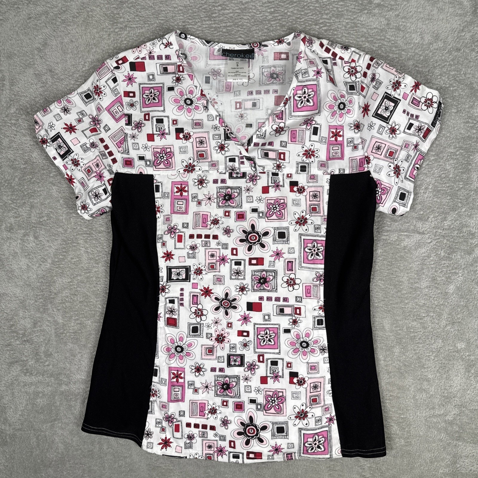 Cherokee Authentic Scrub Workwear Black Long Sleeves Women's Small Nwot